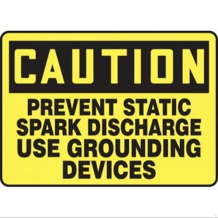 Accuform OSHA CAUTION SAFETY SIGN USE STATIC MELC607XL MELC607XL